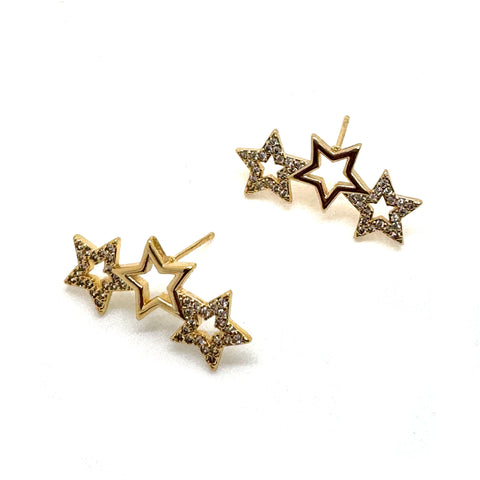 Triple Star Studs