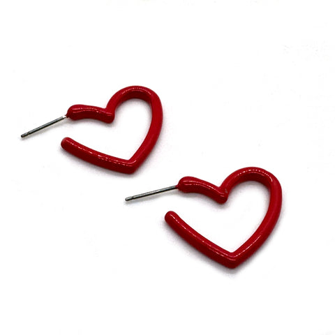 Red Heart Mini Hoops