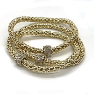 Gold Snake Chain Bracelet Set