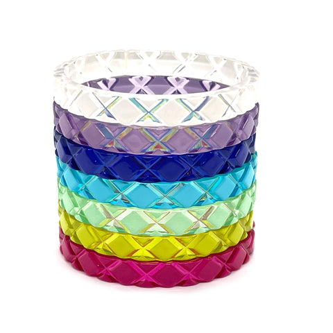 Quilted Acrylic Bangle