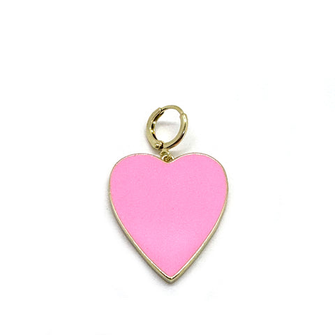 Big Pink Heart Charm