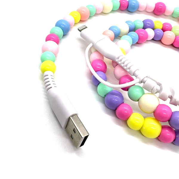 Rainbow Beaded Charger