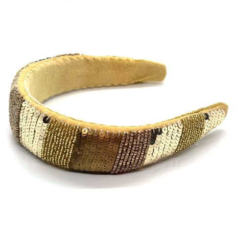 Gold Colorblock Headband