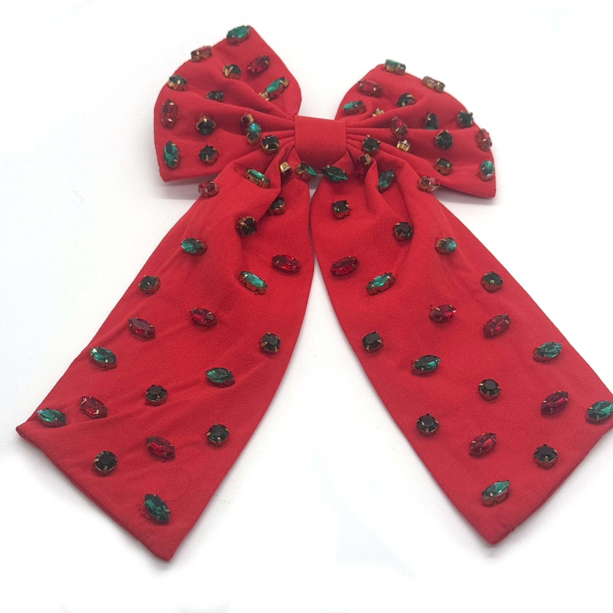 Christmas Rhinestone Bow