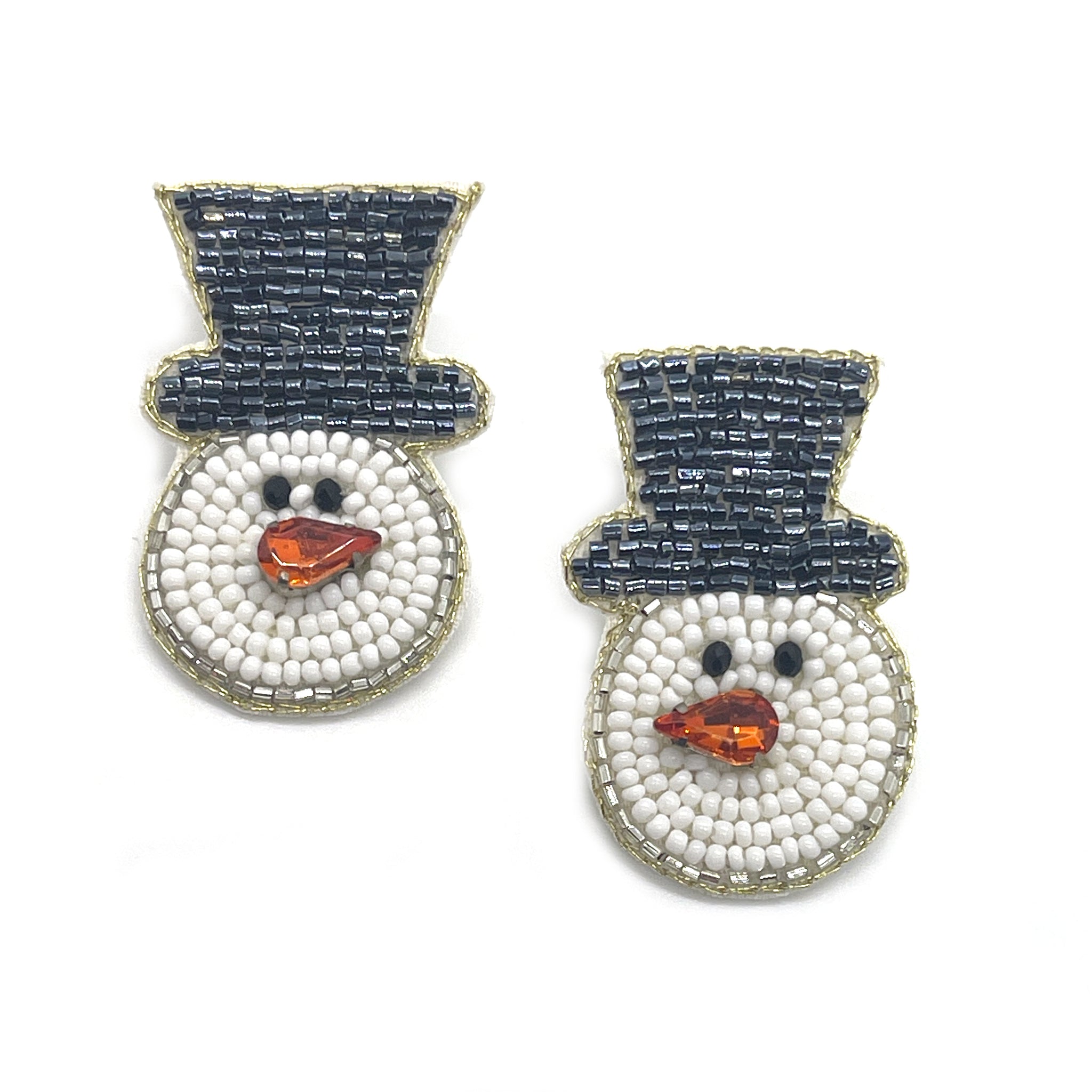 Snowman Oversized Stud