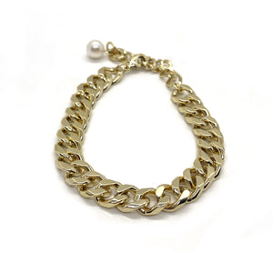 Gold Chain Link Bracelet