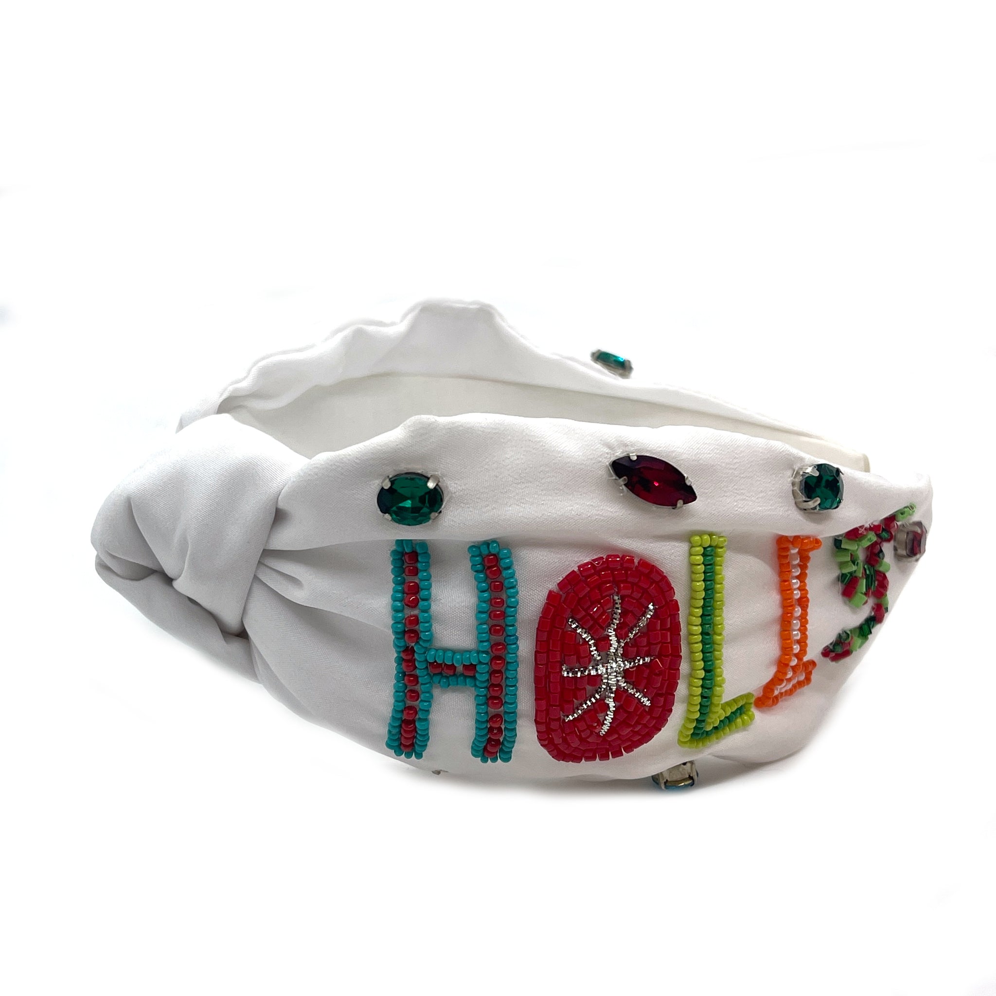 White Holly Jolly  Headband