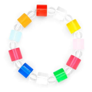 Multi Color Acrylic Stretch Bracelet
