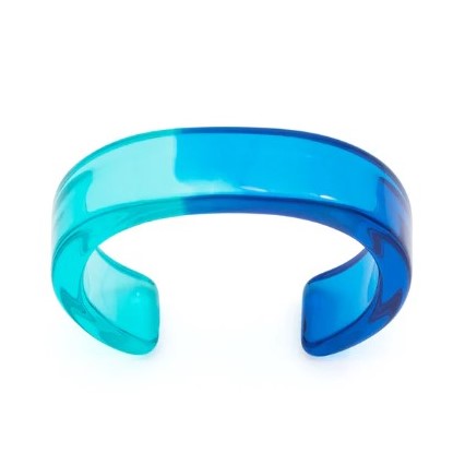 Blue Ombre Acrylic Cuff Bracelet
