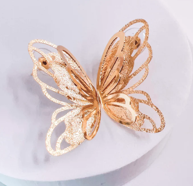 Butterfly Wing 24K Earrings
