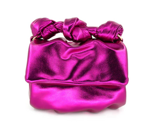 Fuchsia Vegan Leather Mini Bag