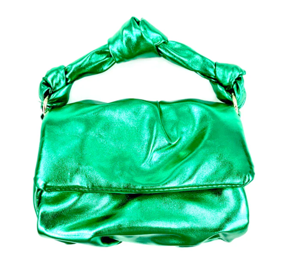 Green Vegan Leather Mini Bag