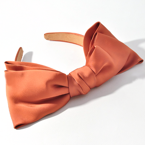 Cognac Bow Headband