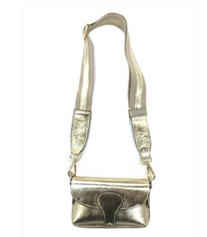 Gold Mini Crossbody Belt Bag