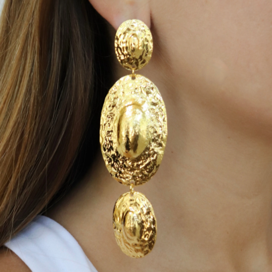 Maya Gold Drop Earrings by Accessory Concierge