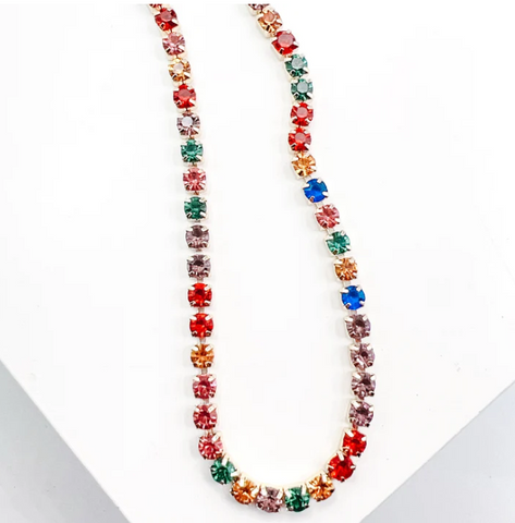 Multi Crystal Necklace