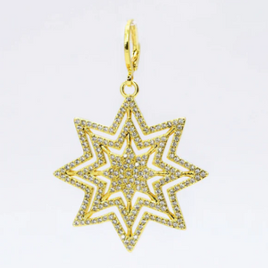 Oversized Rhinestone Star Charm