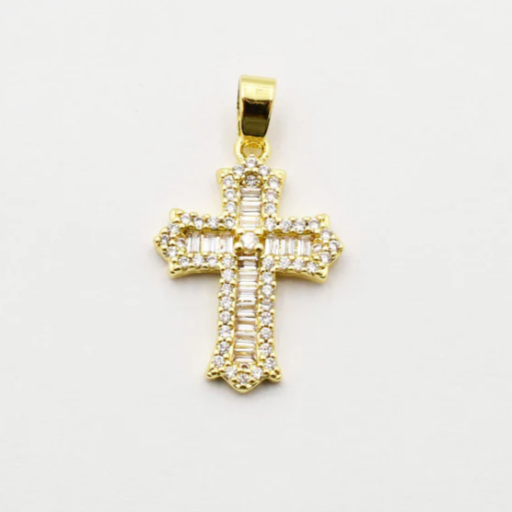 Gold Cross Charm