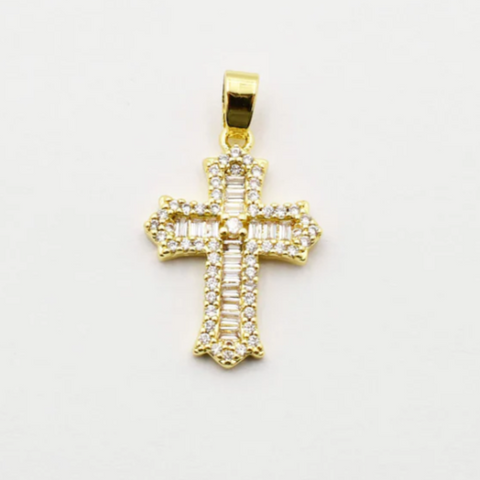 Gold Cross Charm