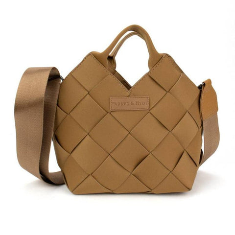 Taupe Woven Mini Tote