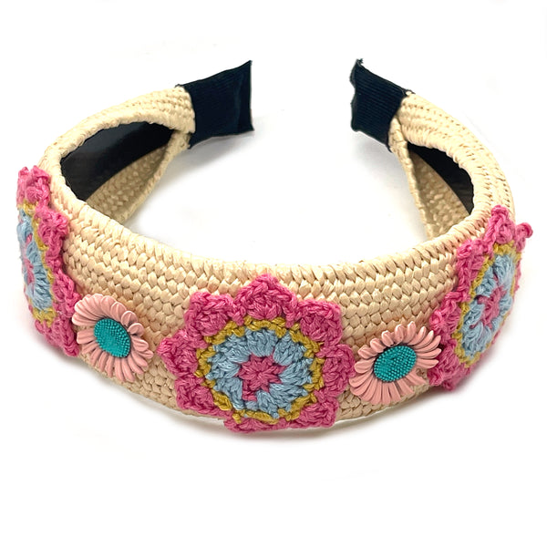 Raffia Floral Detail Headband