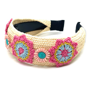 Raffia Floral Detail Headband