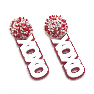 XOXO Acrylic Earrings