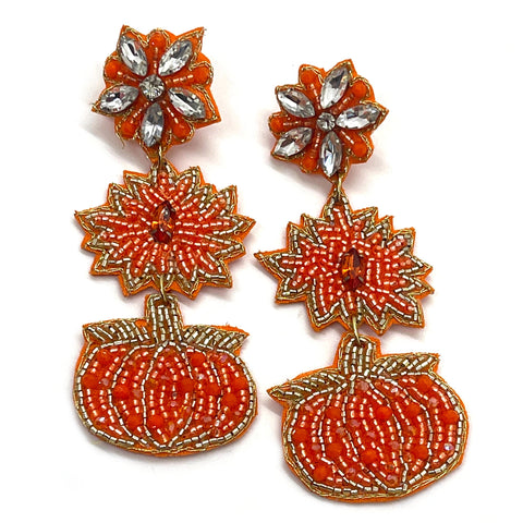 Pumpkin Dangle Earrings