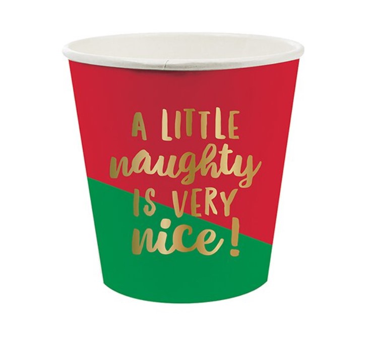 Naughty Nice Paper Shot Cups