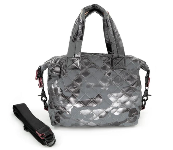 Nylon Quilted Mini Tote
