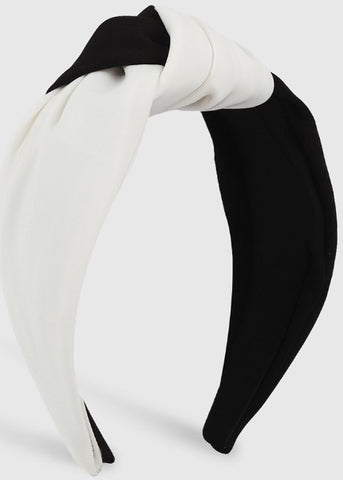 Black and White Colorblock Headband