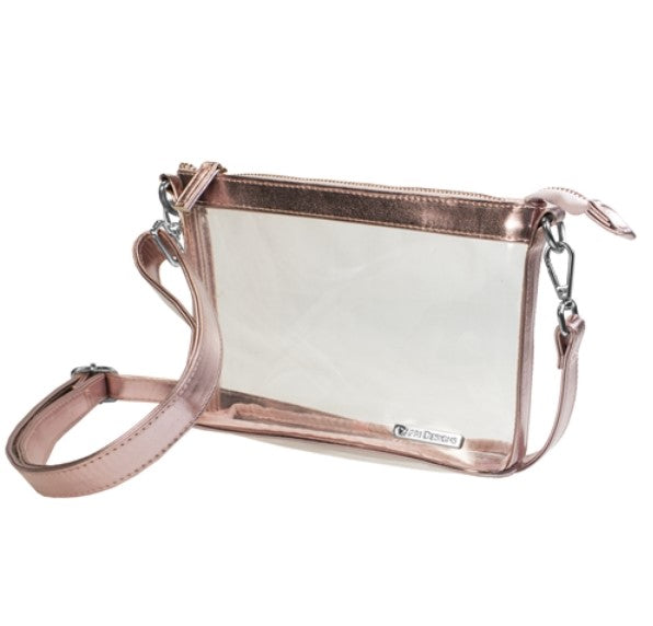 Clear Rose Gold Crossbody