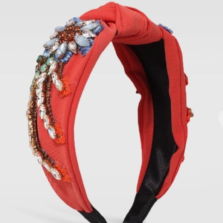 Coral Embellished Headband