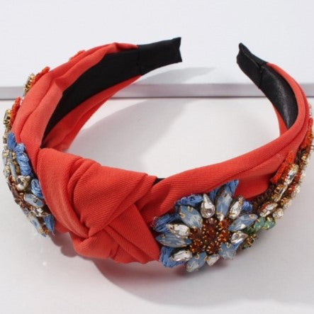 Coral Embellished Headband