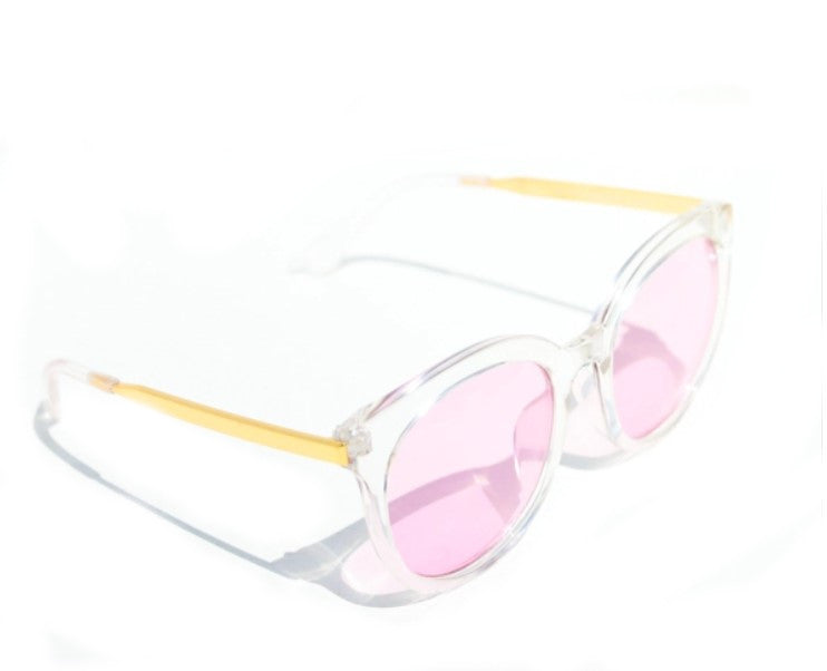Clear Oversized Rounded Sunglasses