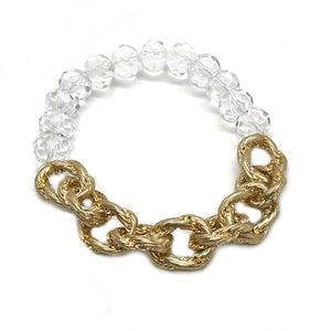 Chain Link Beaded Bracelet