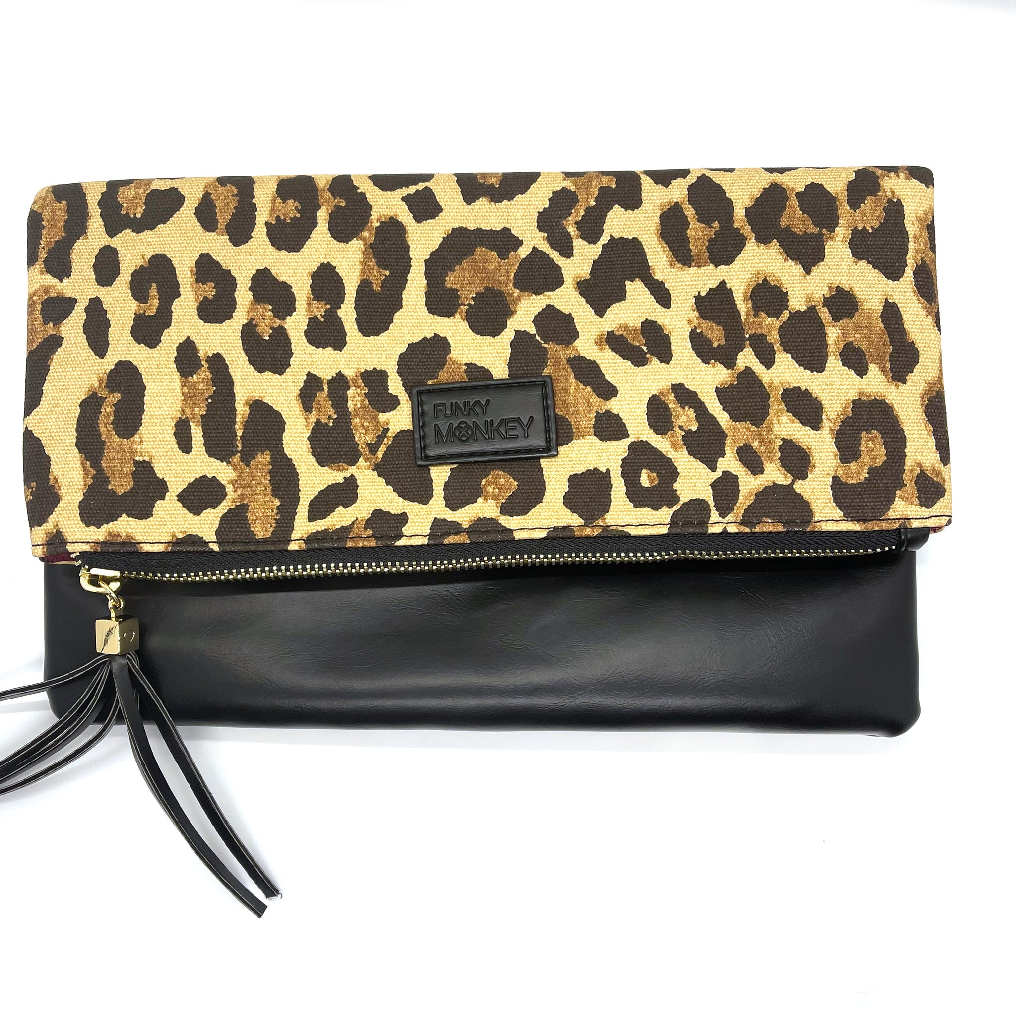 Leopard Print Handbag Vintage Square Clutch Purse Women's Pu - Temu